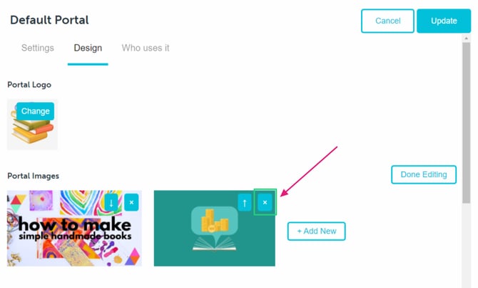 Default portal delete