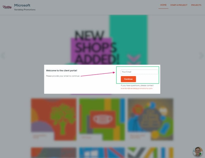 Logging in to the portal