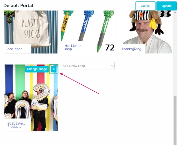 Marketing shop