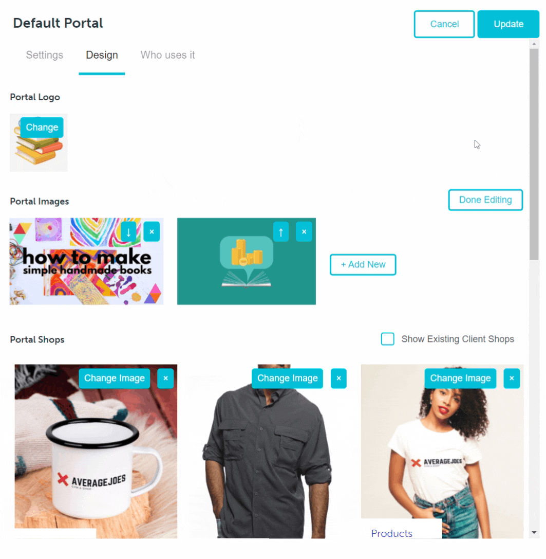 Portal shops