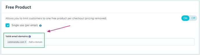 Valid email domains