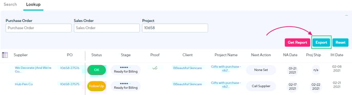 csv export1