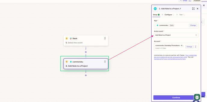 add note to project